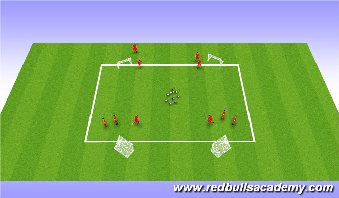 Football/Soccer Session Plan Drill (Colour): Main Theme: Drag Back Turn (Unopposed)