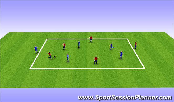 Football/Soccer Session Plan Drill (Colour): Speed of Play