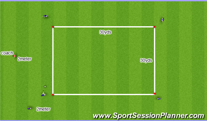 Football/Soccer Session Plan Drill (Colour): Animation 1
