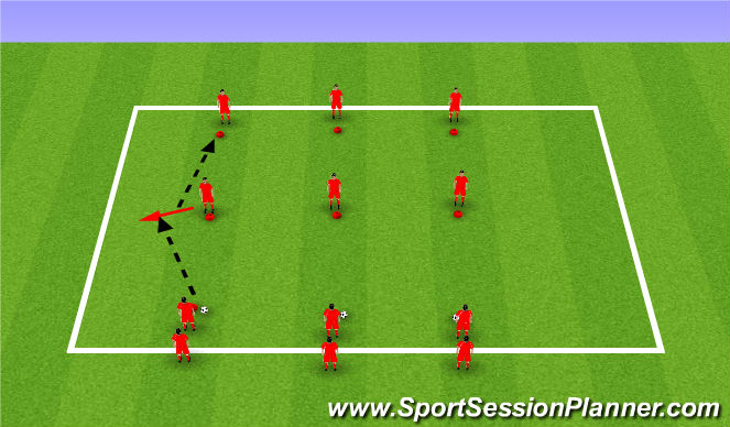Football/Soccer Session Plan Drill (Colour): Screen 1