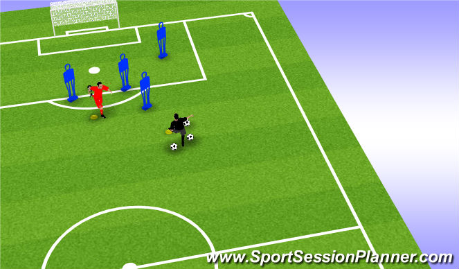 Football/Soccer Session Plan Drill (Colour): Animation 1