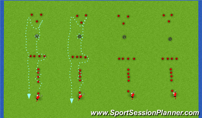 Hockey Session Plan Drill (Colour): Screen 1