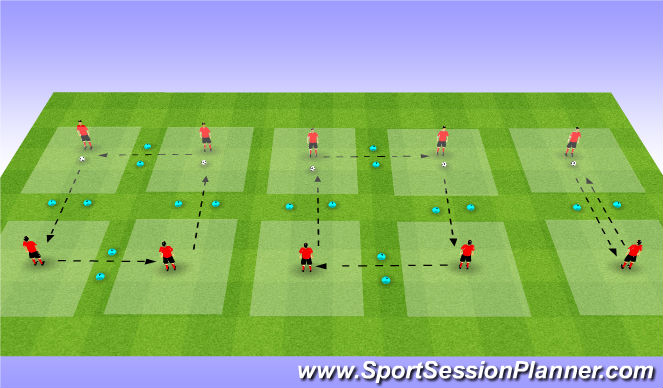 Football/Soccer Session Plan Drill (Colour): Screen 1