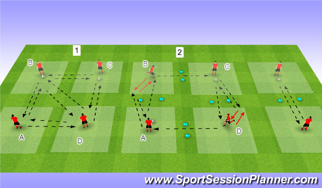 Football/Soccer Session Plan Drill (Colour): Screen 3