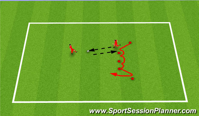 Football/Soccer Session Plan Drill (Colour): Drill #1 - Cones Agility & Skill