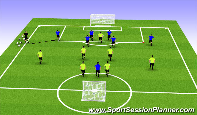 Football/Soccer Session Plan Drill (Colour): Game Training