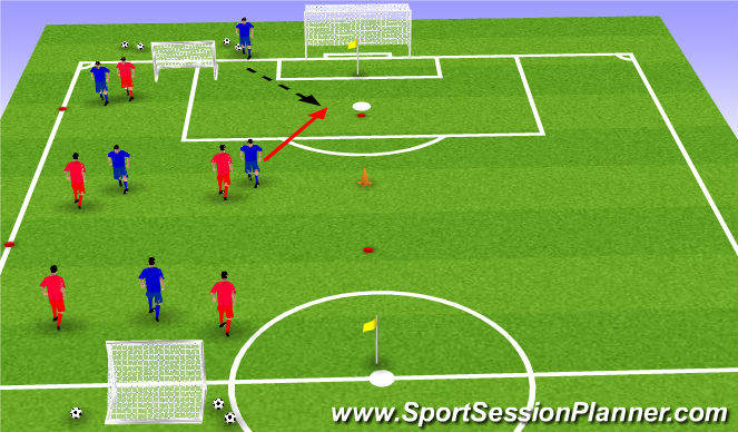 Football/Soccer Session Plan Drill (Colour): Play