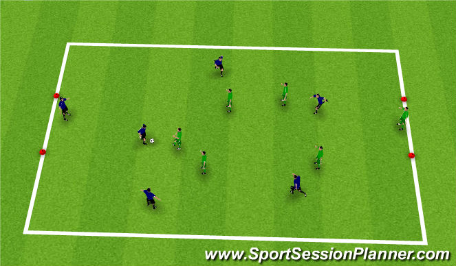 Football/Soccer Session Plan Drill (Colour): Match