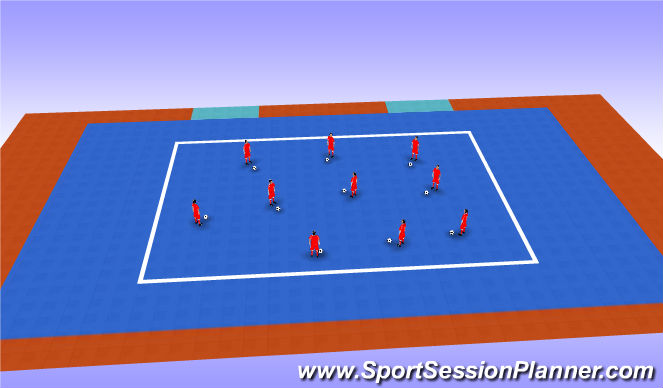 Futsal Session Plan Drill (Colour): Part 1