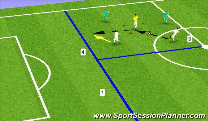 Football/Soccer Session Plan Drill (Colour): Posta 3