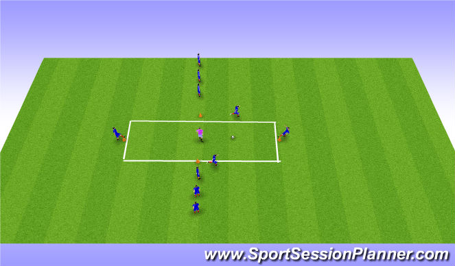 Football/Soccer Session Plan Drill (Colour): Screen 1
