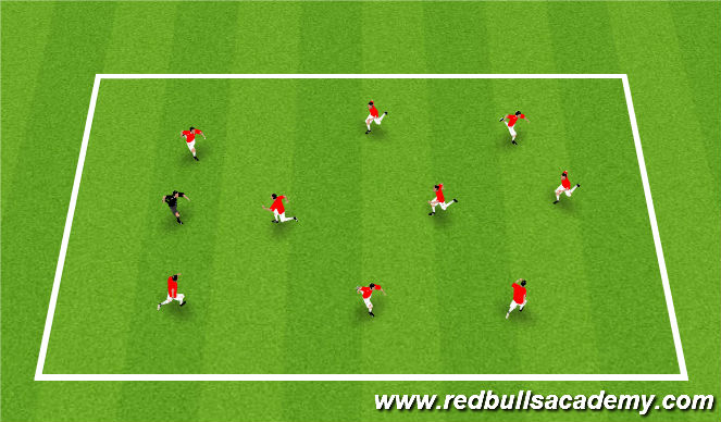 Football/Soccer Session Plan Drill (Colour): Shower Tag