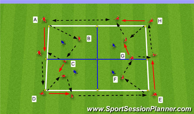 Football/Soccer: Triangle/Finding Third Player (Technical: Passing ...