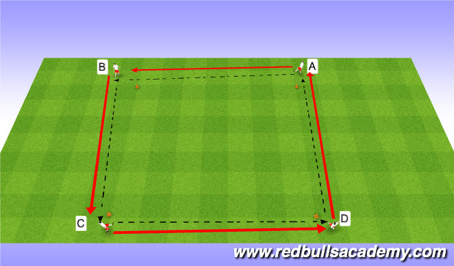 Football/Soccer Session Plan Drill (Colour): Passing Progression 2