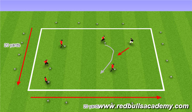 Football/Soccer Session Plan Drill (Colour): Warm-Up
