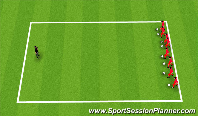 Football/Soccer Session Plan Drill (Colour): Sleeping Giant