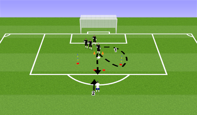Football/Soccer Session Plan Drill (Colour): DEF