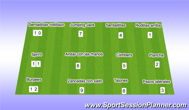 Football/Soccer Session Plan Drill (Colour): Ejercicio cardio 20 minutos