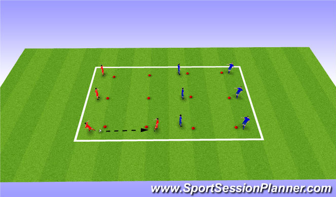 Football/Soccer Session Plan Drill (Colour): Practice