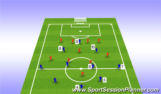 Football/Soccer Session Plan Drill (Colour): Set Up