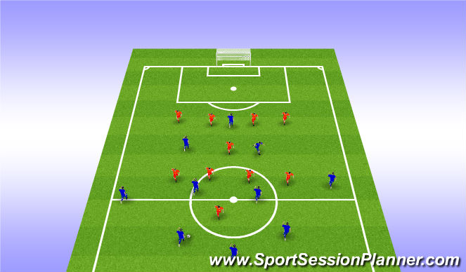 Football/Soccer Session Plan Drill (Colour): Free Play