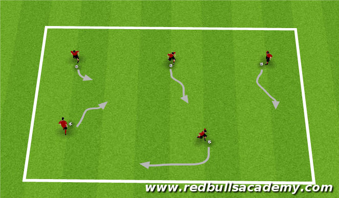 Football/Soccer Session Plan Drill (Colour): Main Activity