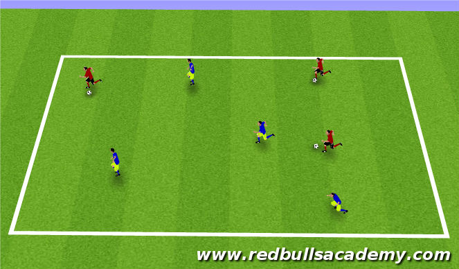 Football/Soccer Session Plan Drill (Colour): Main Activity