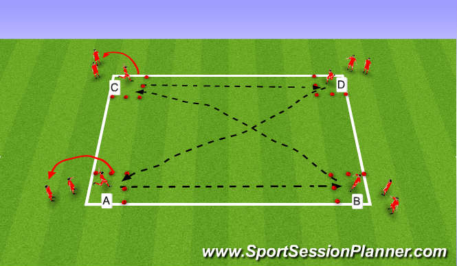 Football/Soccer Session Plan Drill (Colour): Tech