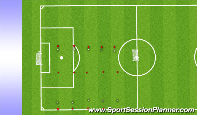 Football/Soccer Session Plan Drill (Colour): Set Up