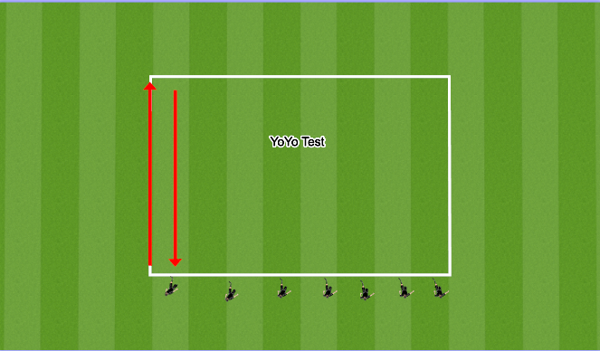 Football/Soccer Session Plan Drill (Colour): Fitness Test