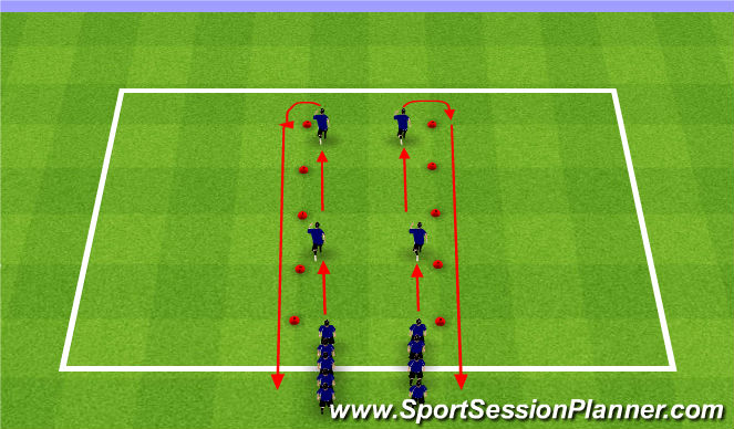 Football/Soccer Session Plan Drill (Colour): FIFA +11