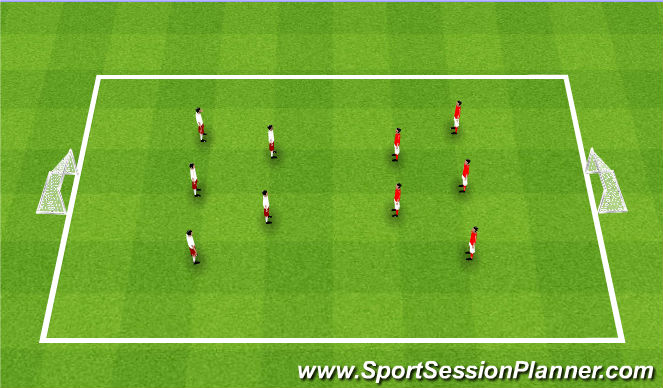 Football/Soccer Session Plan Drill (Colour): Small Sided Games