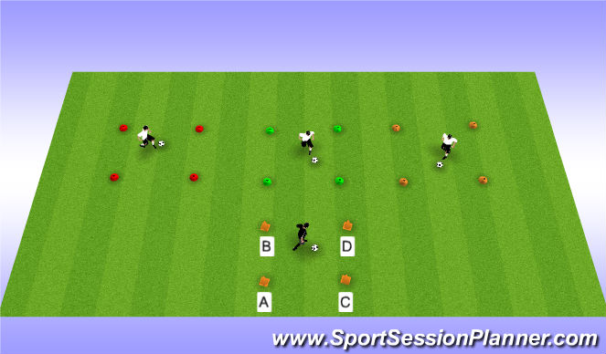 Football/Soccer Session Plan Drill (Colour): Zoom Box