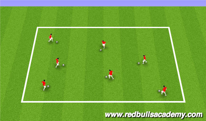 Football/Soccer Session Plan Drill (Colour): 1000 Touch Game