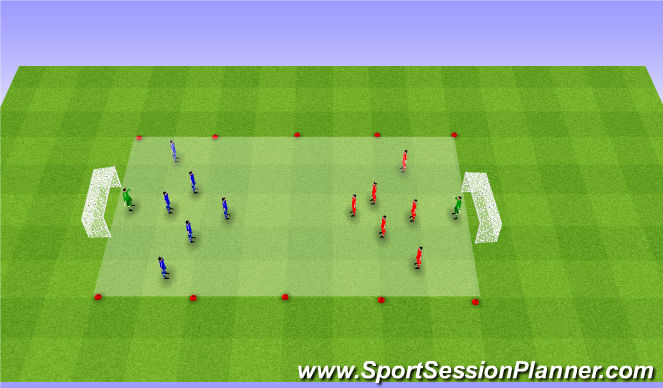Football/Soccer Session Plan Drill (Colour): Match