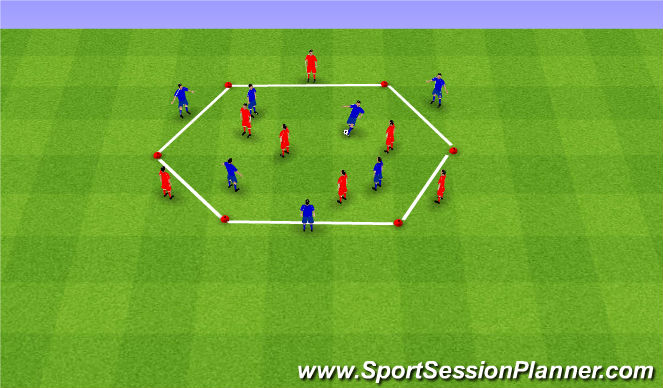 Football/Soccer Session Plan Drill (Colour): Screen 1