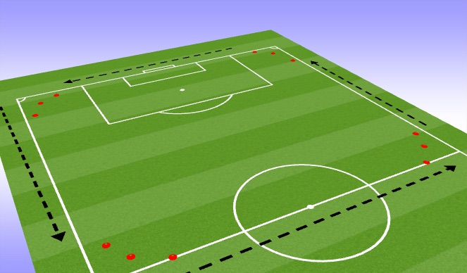 Football/Soccer Session Plan Drill (Colour): Conditioning 