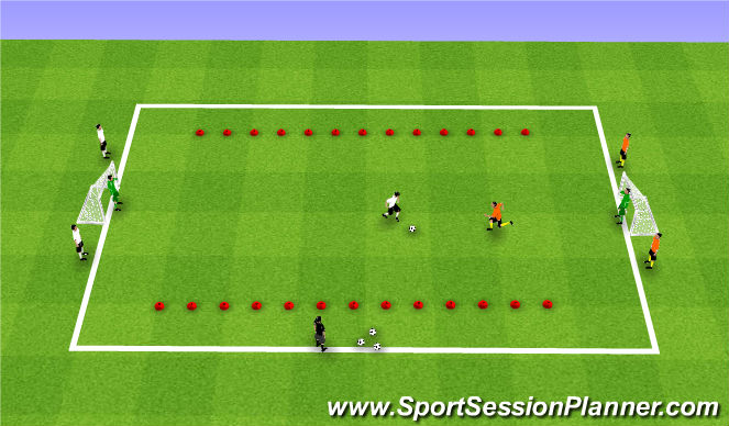 Football/Soccer Session Plan Drill (Colour): Main Theme