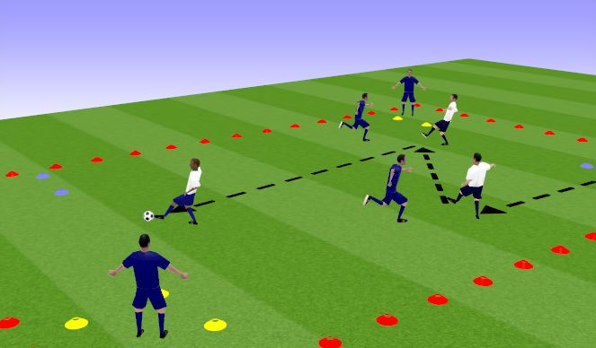 Football/Soccer Session Plan Drill (Colour): Introduction Game or Activity