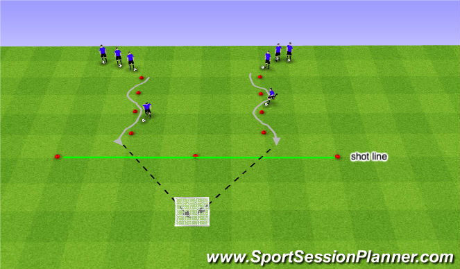 Football/Soccer Session Plan Drill (Colour): DSR 1