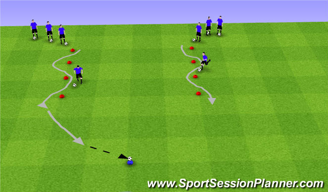 Football/Soccer Session Plan Drill (Colour): DSR 2