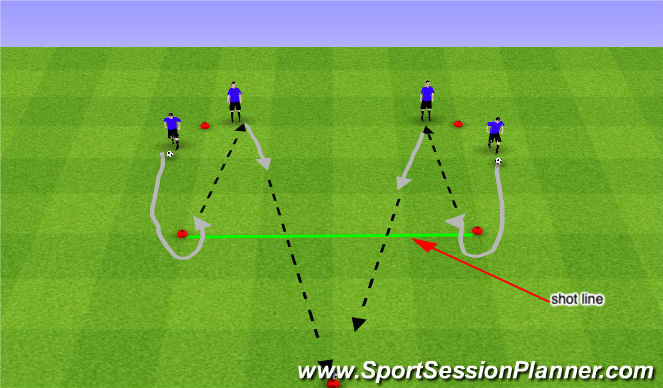 Football/Soccer Session Plan Drill (Colour): DSR 3