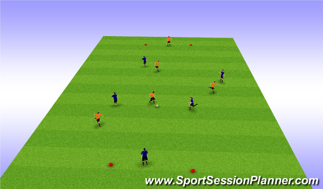 Football/Soccer Session Plan Drill (Colour): Match Play