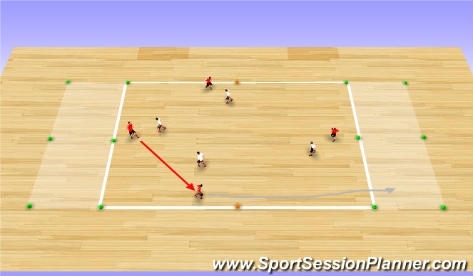 Futsal Session Plan Drill (Colour): SSG