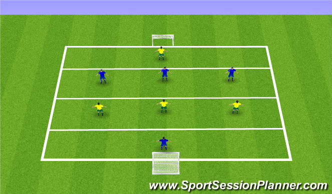 Football/Soccer Session Plan Drill (Colour): Drill