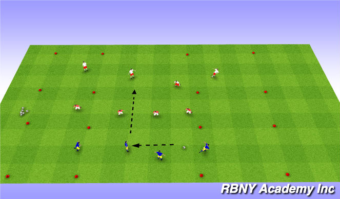 Football/Soccer Session Plan Drill (Colour): Main Activity