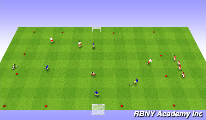 Football/Soccer Session Plan Drill (Colour): Game Play