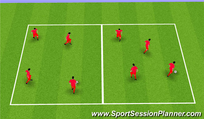 Football/Soccer Session Plan Drill (Colour): Technical Passing Practice