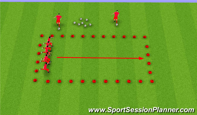 Football/Soccer Session Plan Drill (Colour): Passing Lane