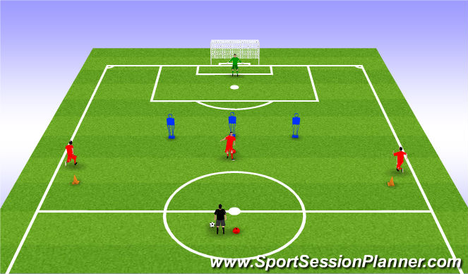 Football/Soccer Session Plan Drill (Colour): Animation 1